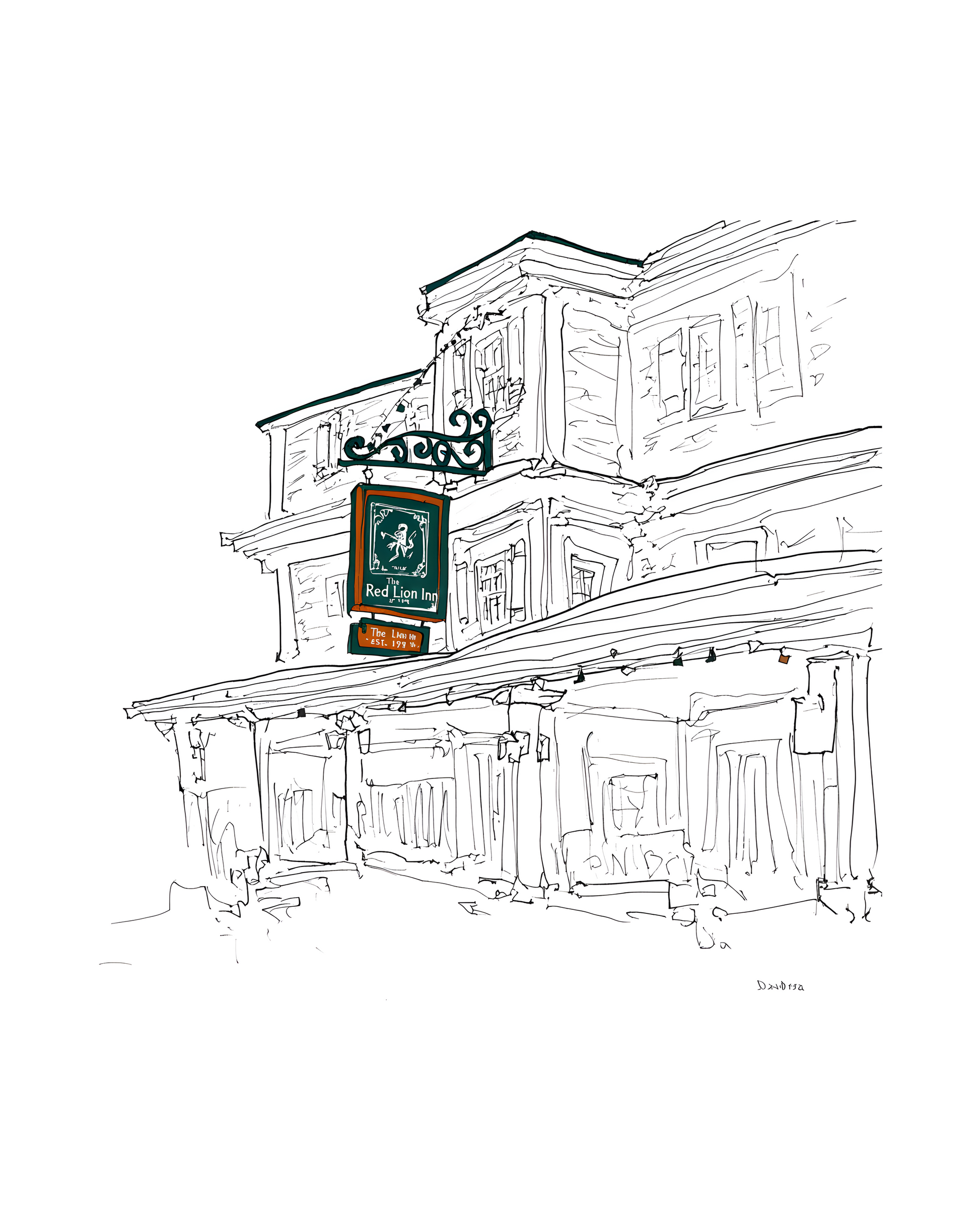 The Red Lion Inn - Vertical
