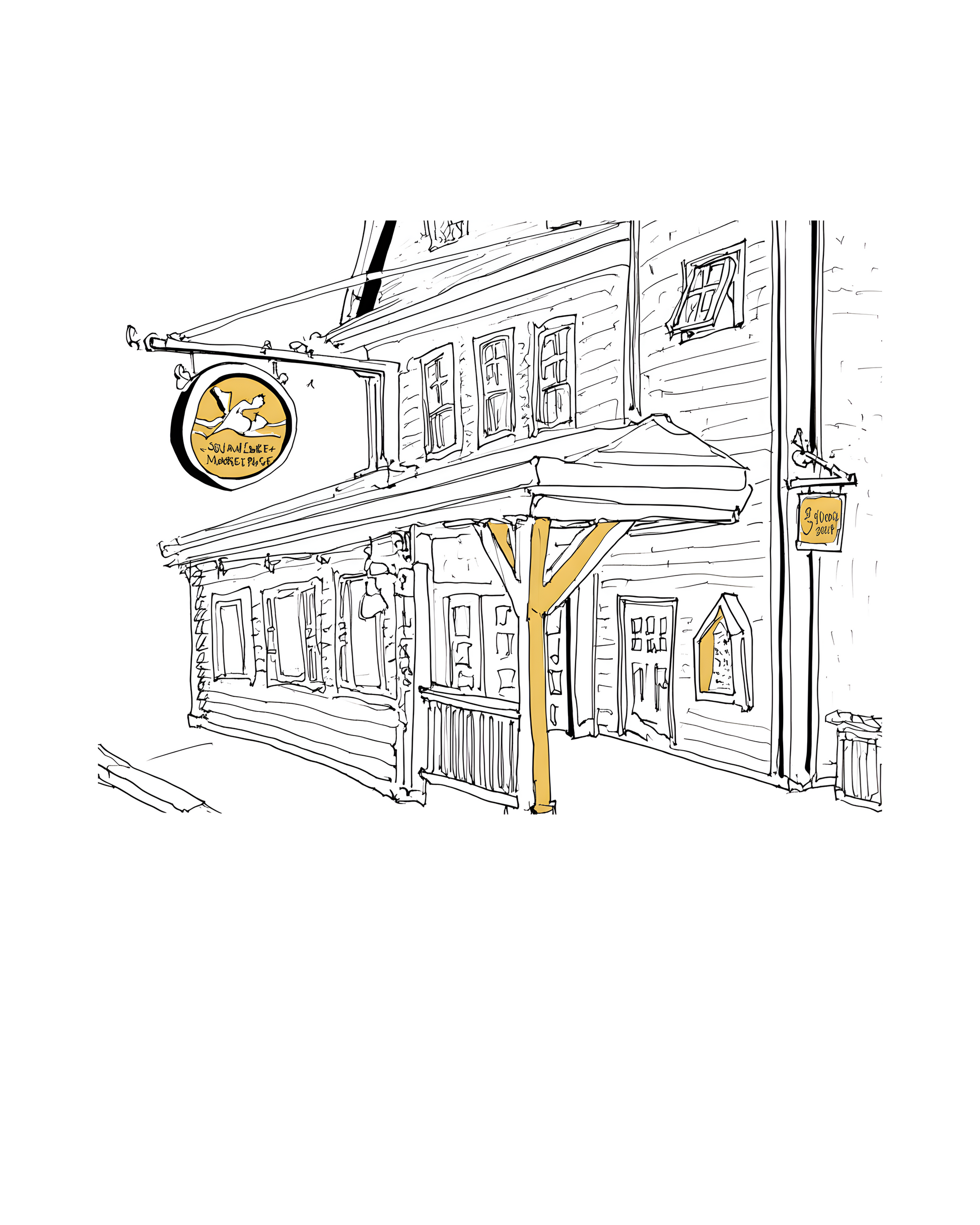 Squam Lake Market Place - Vertical