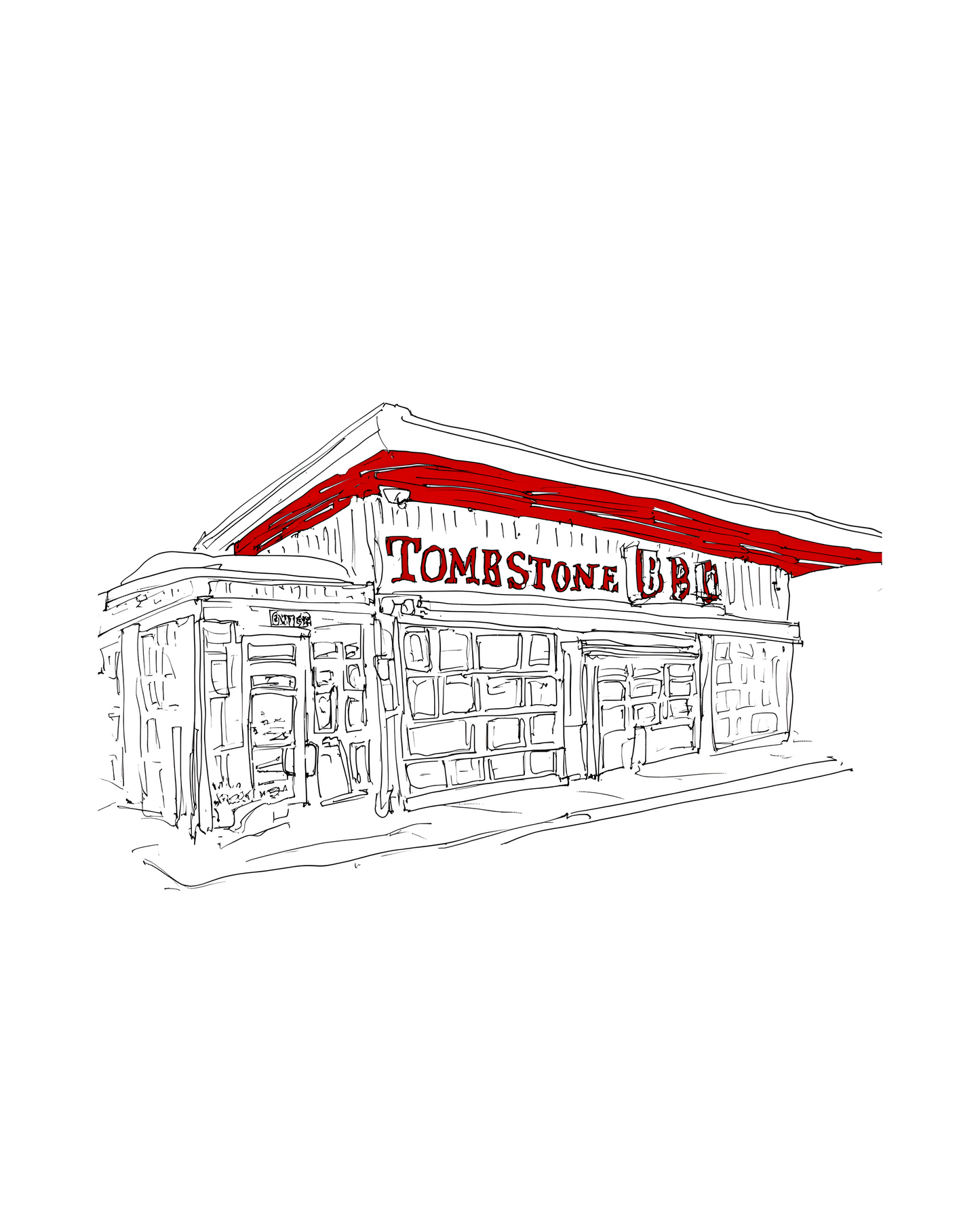 Tombstone BBQ - Vertical