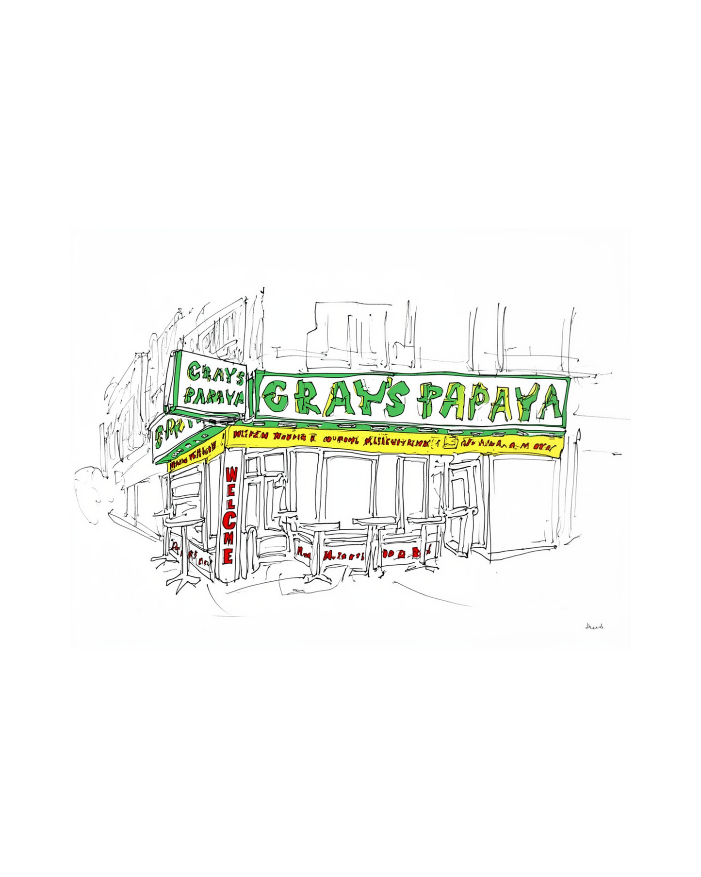 Gray's Papaya - Vertical